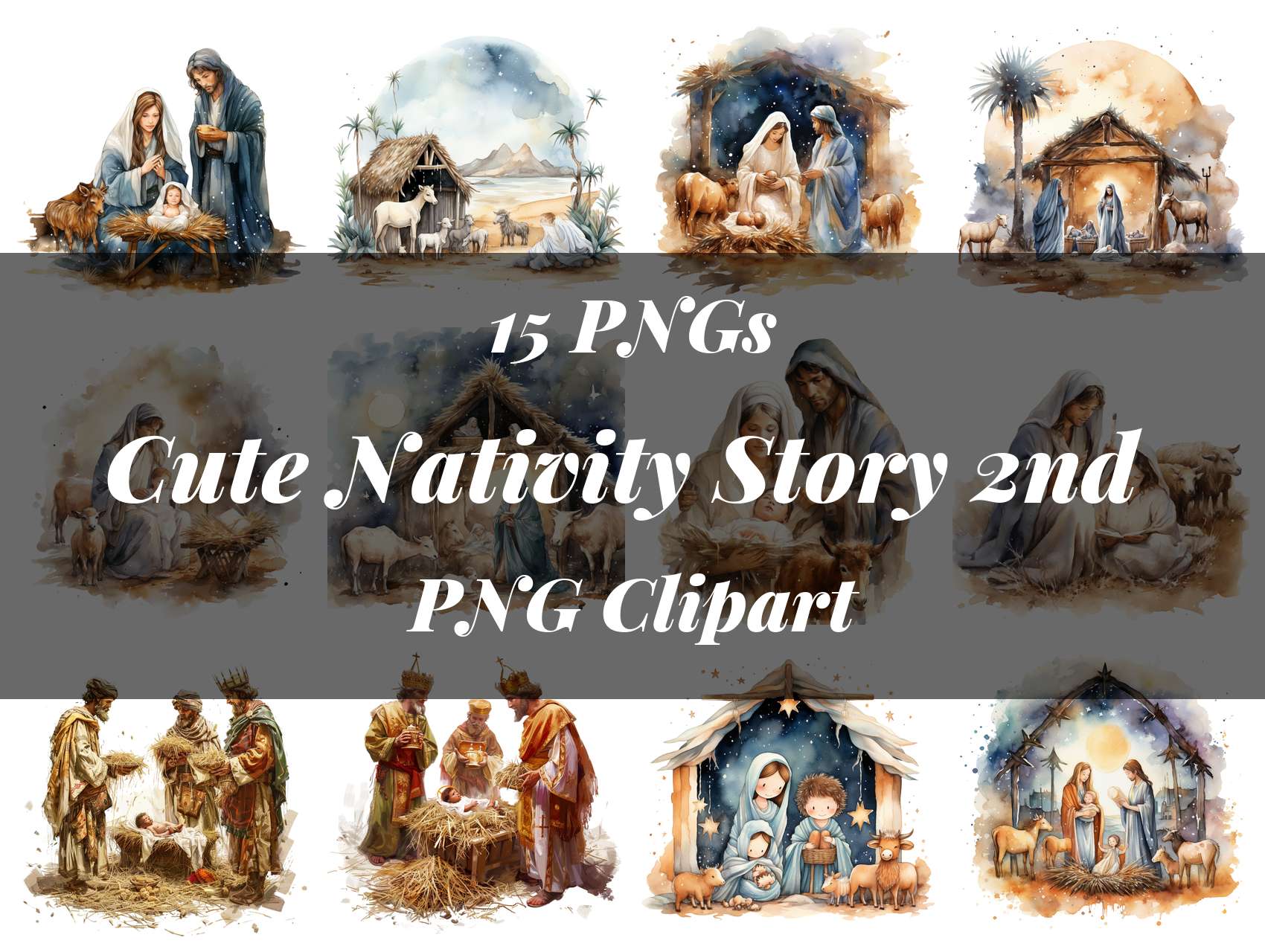 Cute Nativity Story Clipart