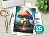 Mushroom House Coloring Book