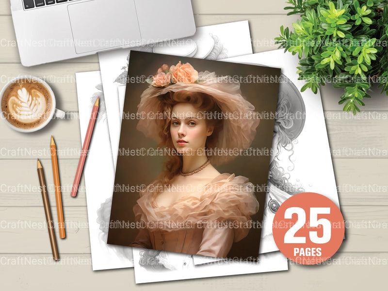 Viking Girl Coloring Book - CraftNest - Digital Crafting and Art