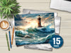 Lighthouses Coloring Book