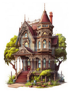 Victorian Tiny House Coloring Book - CraftNest - Digital Crafting and Art