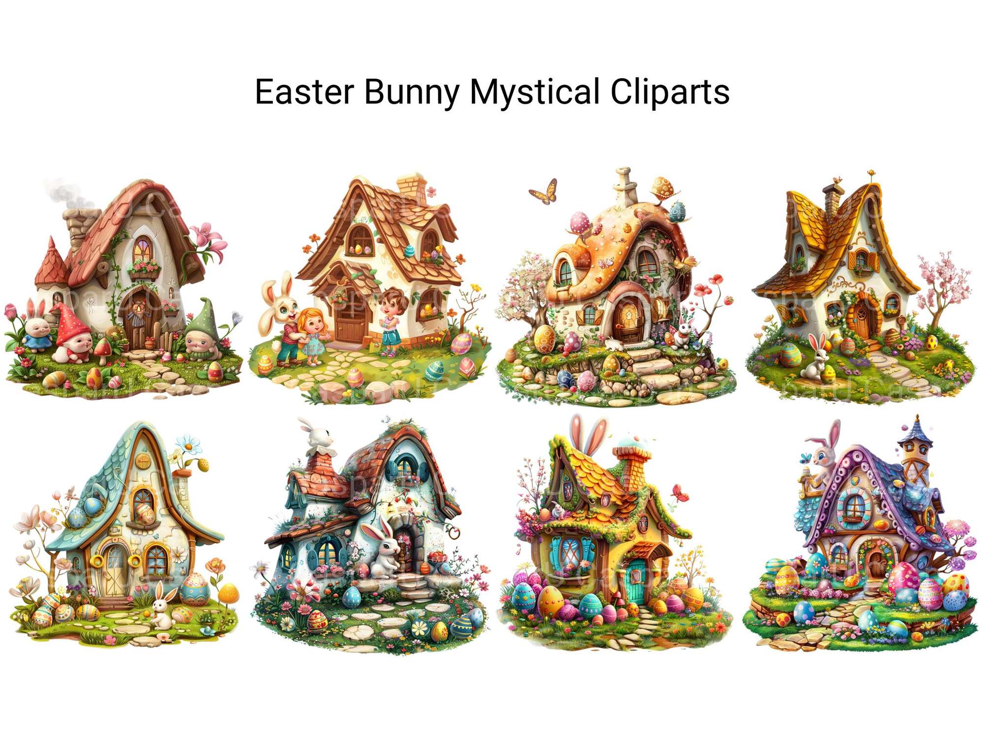 Easter Bunny Mystical Clipart