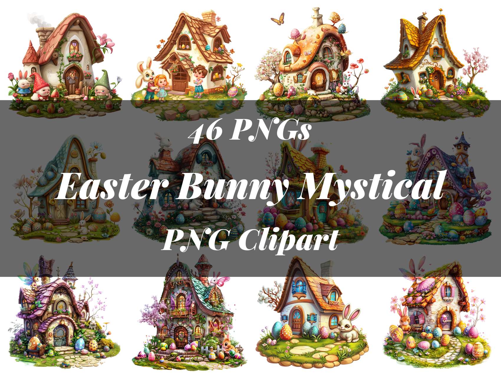 Easter Bunny Mystical Clipart