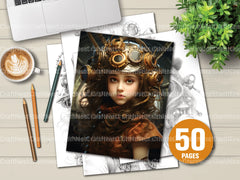 Victorian Girl Coloring Book - CraftNest - Digital Crafting and Art