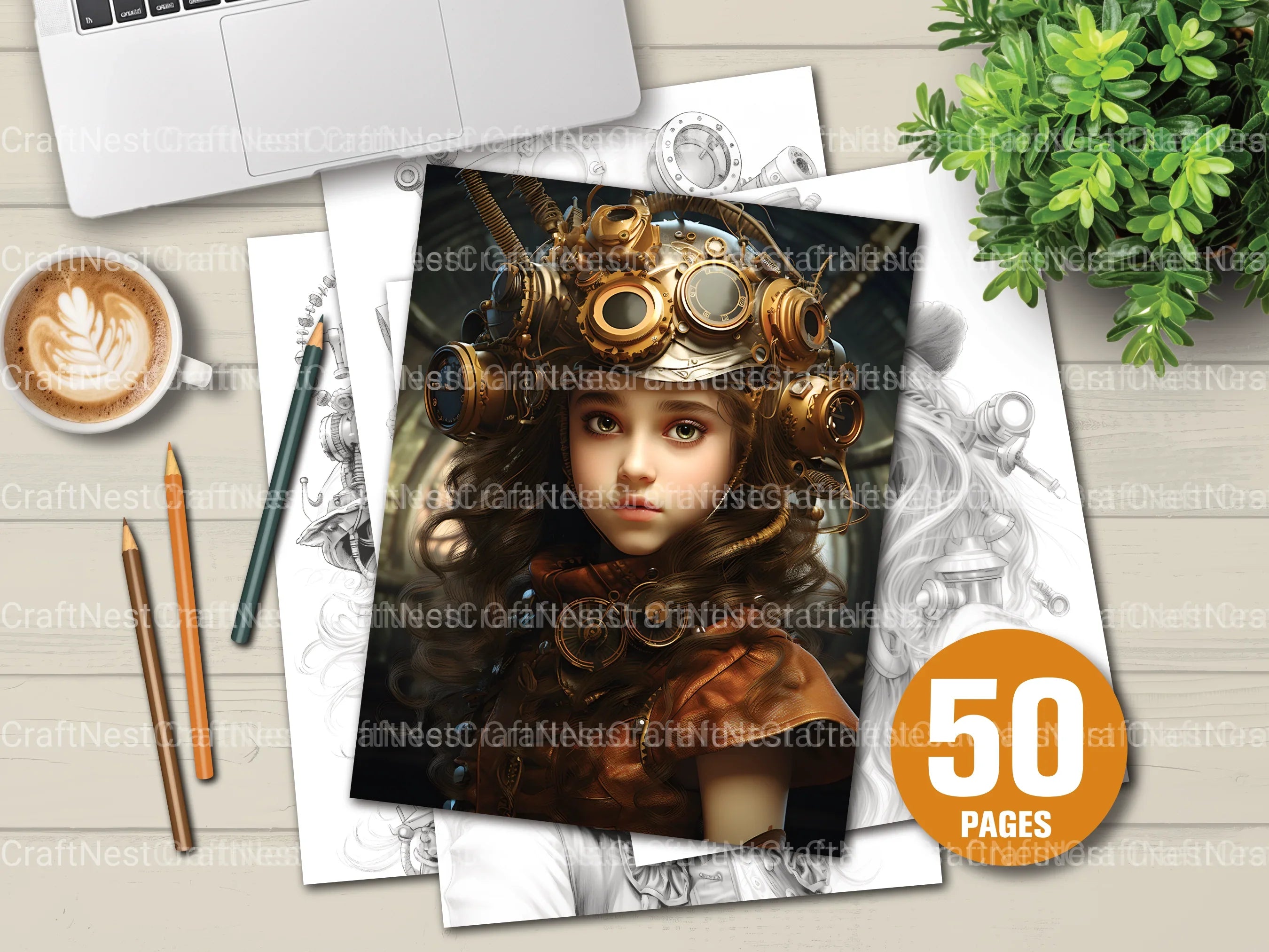 Victorian Girl Coloring Book - CraftNest - Digital Crafting and Art