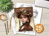 Victorian Girl Coloring Book
