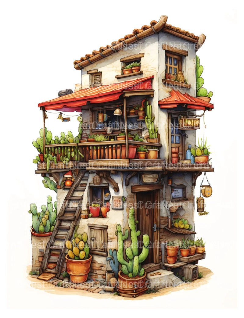 Chile Tiny House Coloring Book 1 - CraftNest - Digital Crafting and Art