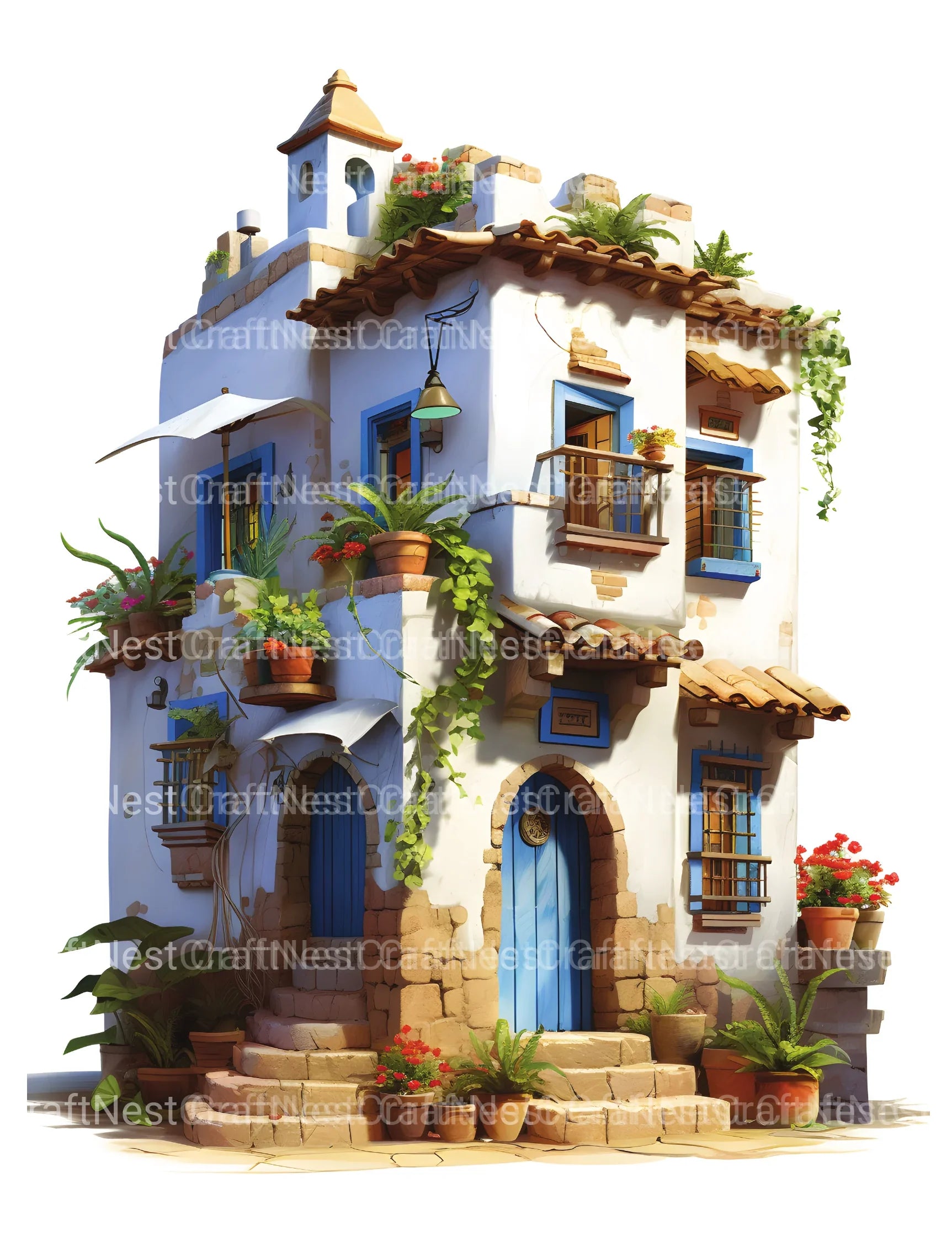 Moroccan Tiny House Coloring Book - CraftNest - Digital Crafting and Art