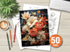 Flower Coloring Book