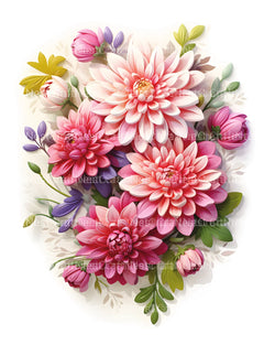 Chrysanthemum Flower Coloring Book - CraftNest - Digital Crafting and Art