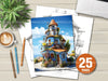 Turkish Tiny House Coloring Book
