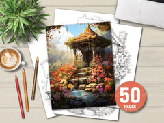 Wishing Well Coloring Book - CraftNest - Digital Crafting and Art