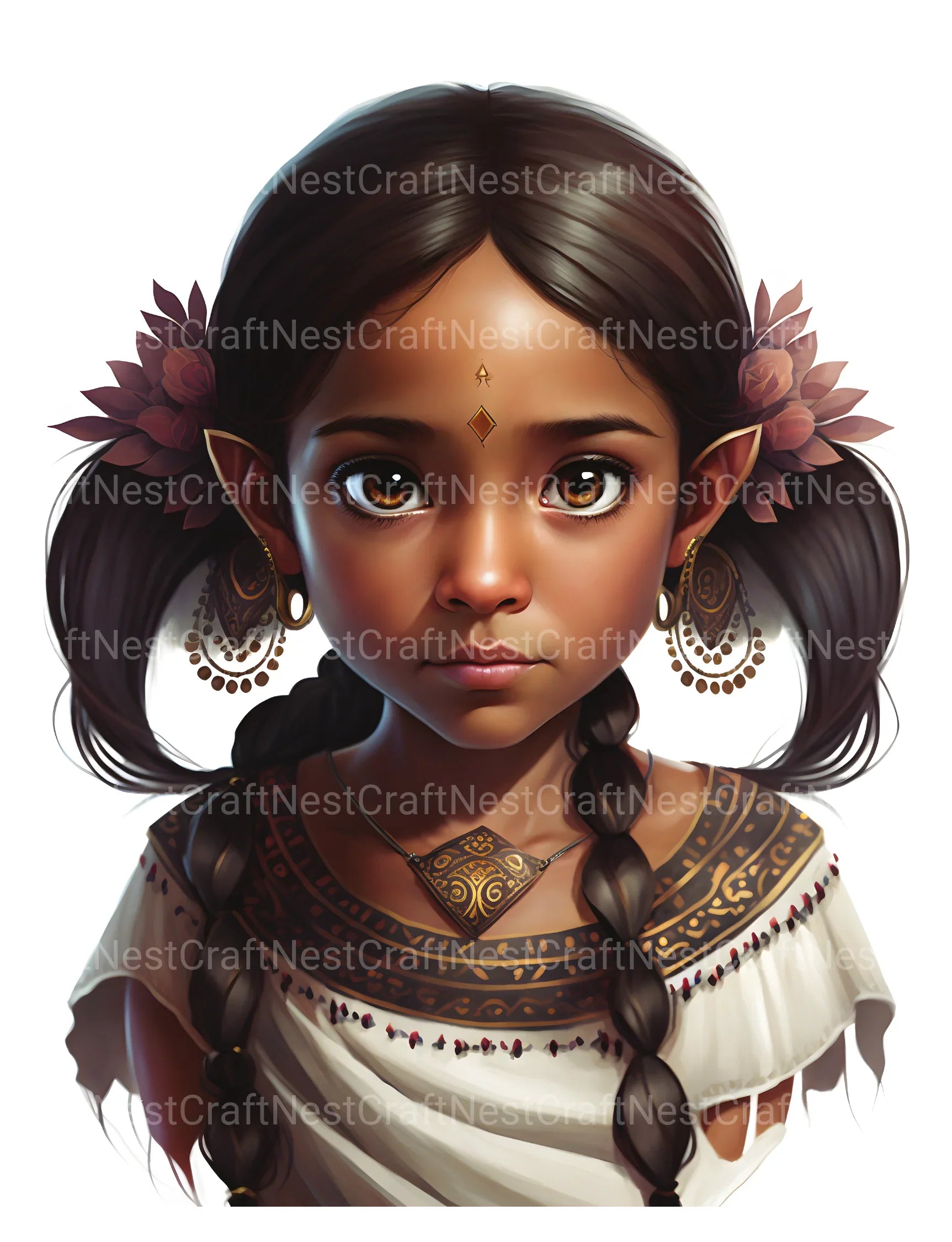 Cute Maya Girl Coloring Book - CraftNest - Digital Crafting and Art