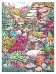 Rock Garden Coloring Book - CraftNest - Digital Crafting and Art