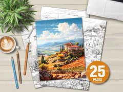 Spanish Country Houses Coloring Book - CraftNest - Digital Crafting and Art