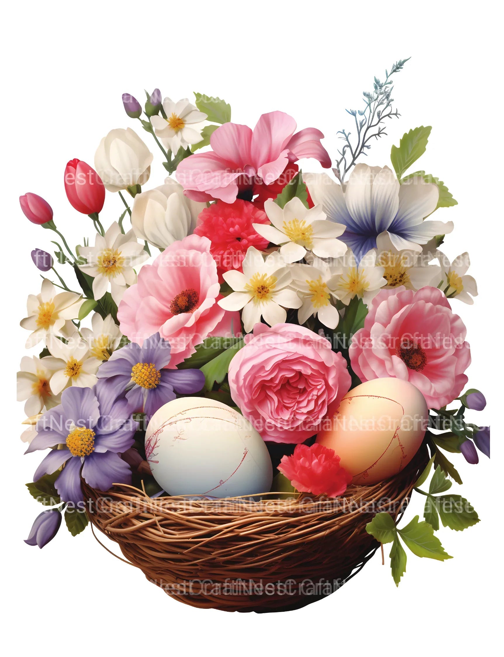 Easter Basket Coloring Book - CraftNest - Digital Crafting and Art