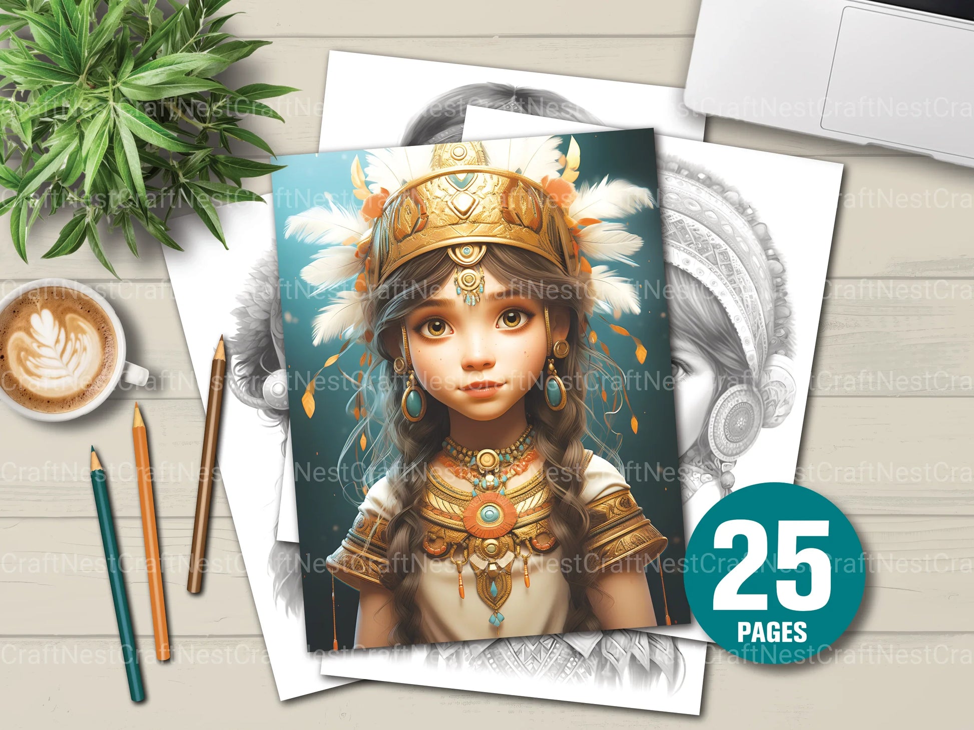 Knight Boy Coloring Book - CraftNest - Digital Crafting and Art