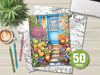 Spring Garden Coloring Book