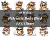 Patriotic Baby Bird Clipart