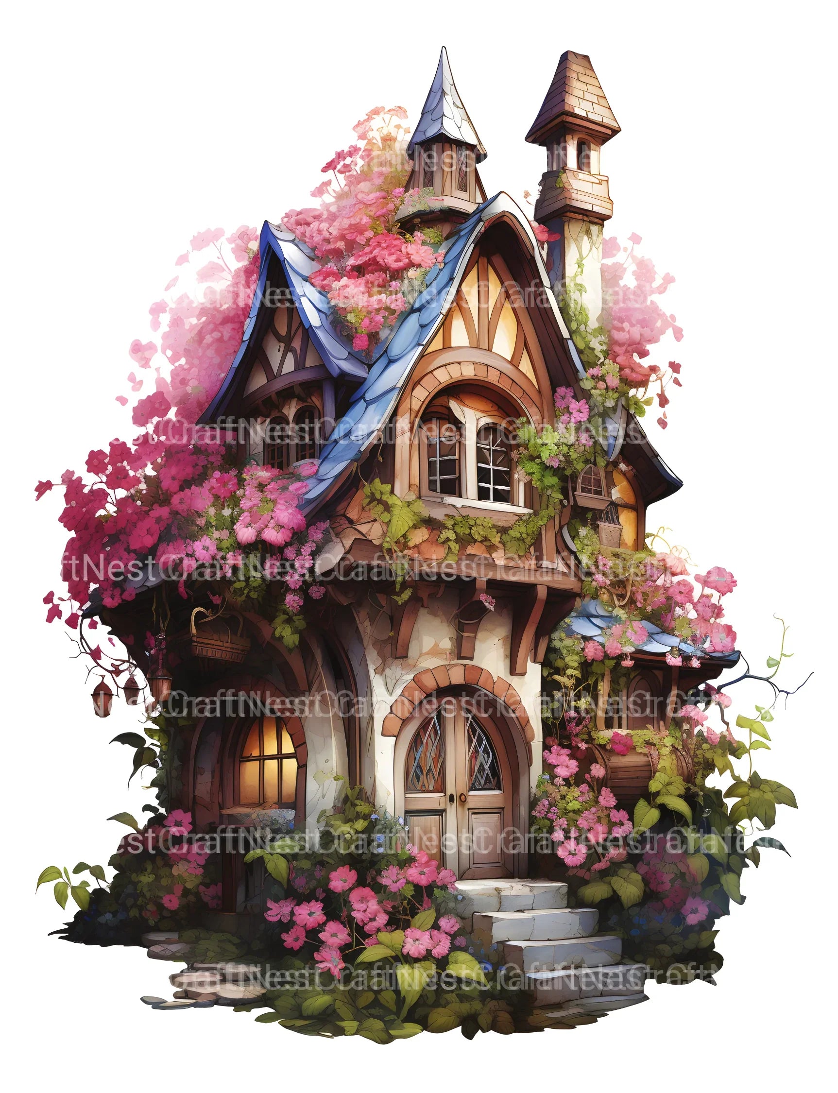 Secret Garden Fairy House Coloring Book