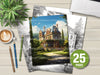 German Villas Coloring Book