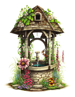 Wishing Well Coloring Book - CraftNest - Digital Crafting and Art