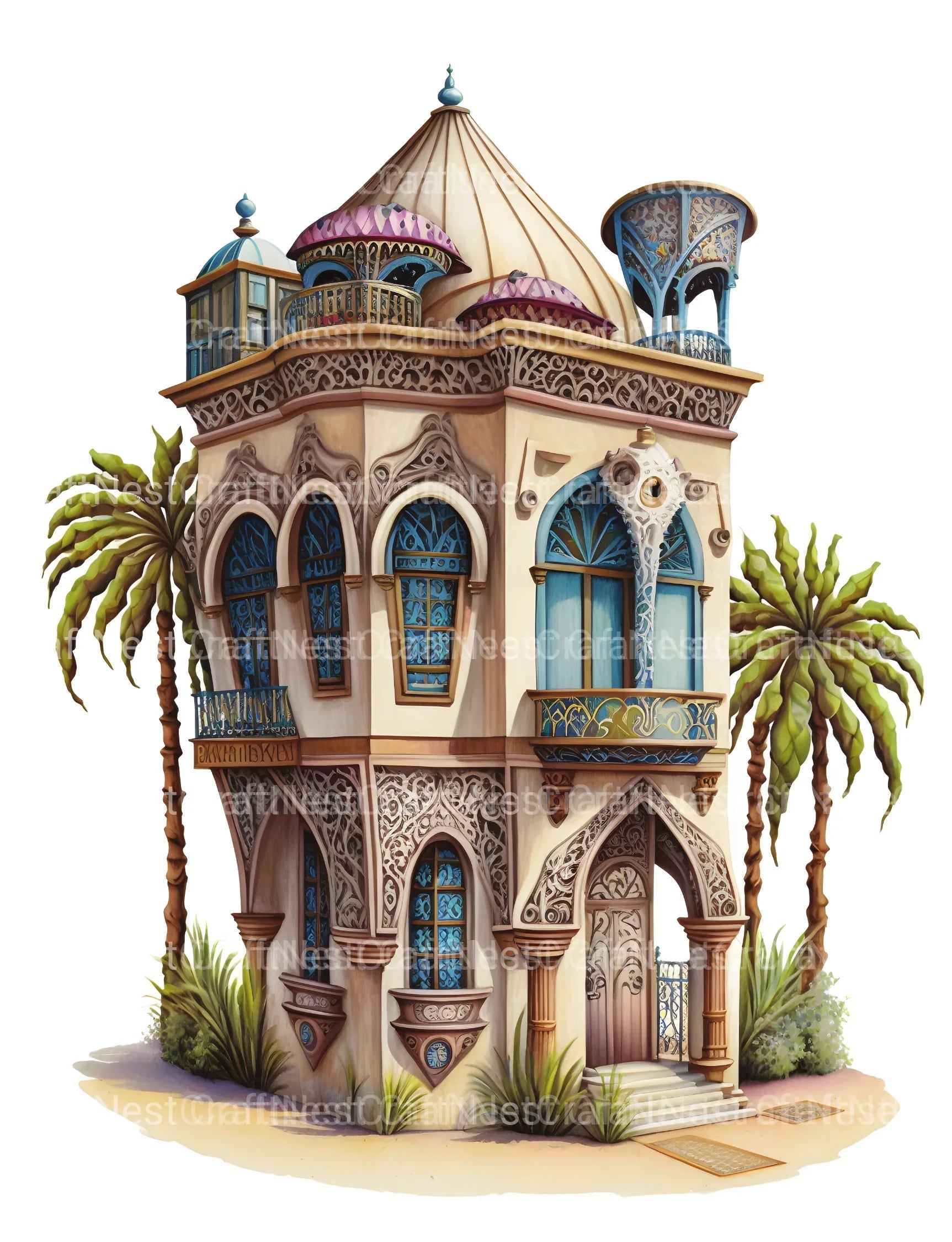 Dubai Tiny House Coloring Book - CraftNest - Digital Crafting and Art