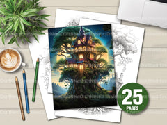 Treehouse Coloring Book 3 - CraftNest - Digital Crafting and Art