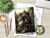 Flower Fairy House Coloring Book