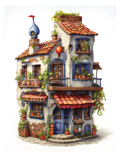 Chile Tiny House Coloring Book 1 - CraftNest - Digital Crafting and Art