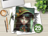 Magic Girl Coloring Book