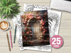 Blooming Door Coloring Book