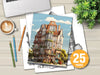 Townhouse Tiny House Coloring Book
