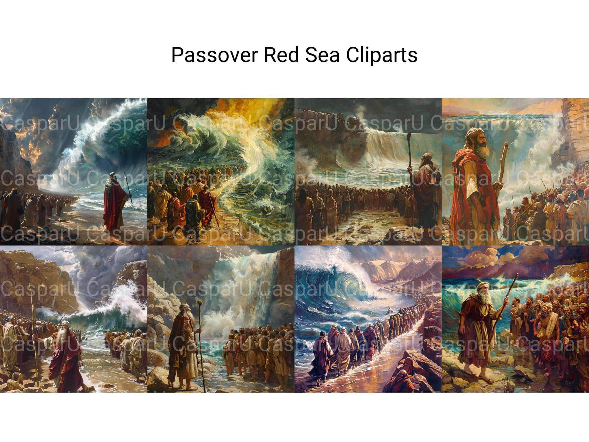 Passover Red Sea Clipart