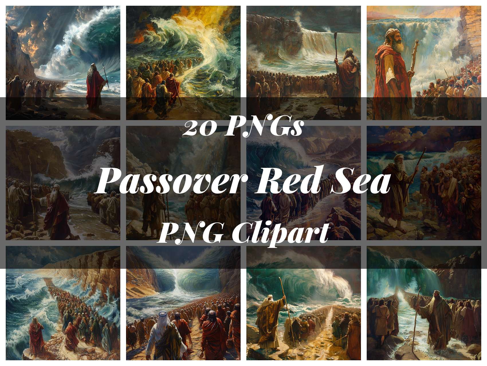 Passover Red Sea Clipart