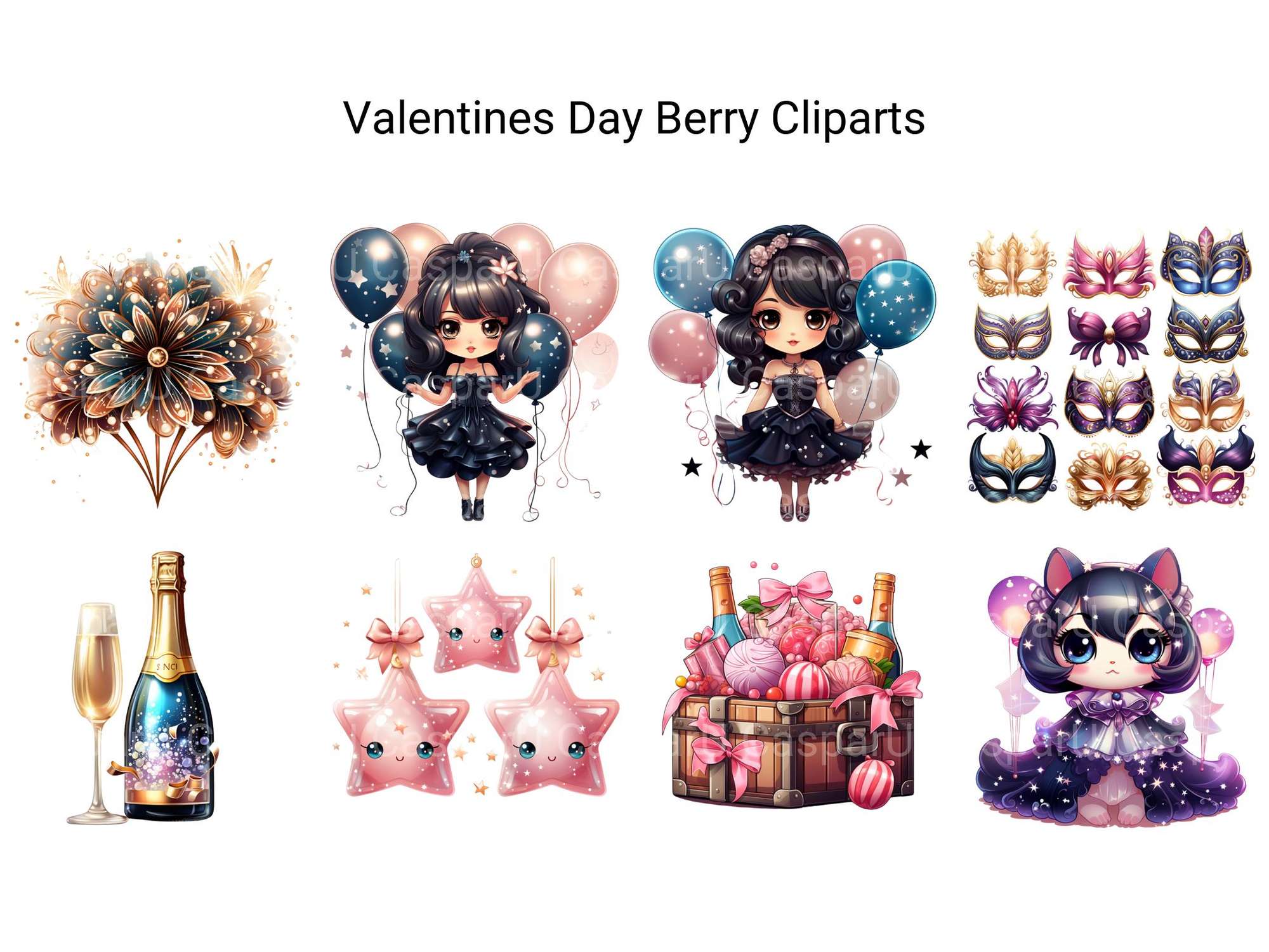 Valentines Day Berry Clipart