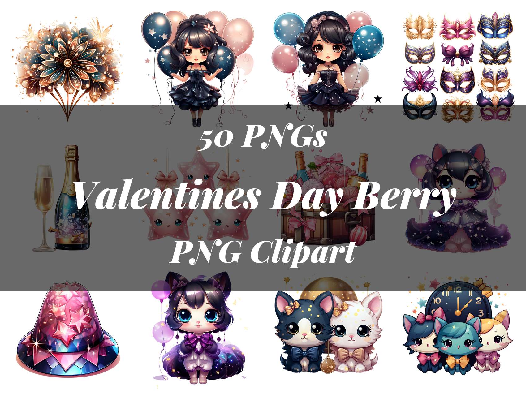 Valentines Day Berry Clipart