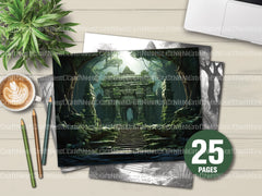 Lost Temples Coloring Book - CraftNest - Digital Crafting and Art