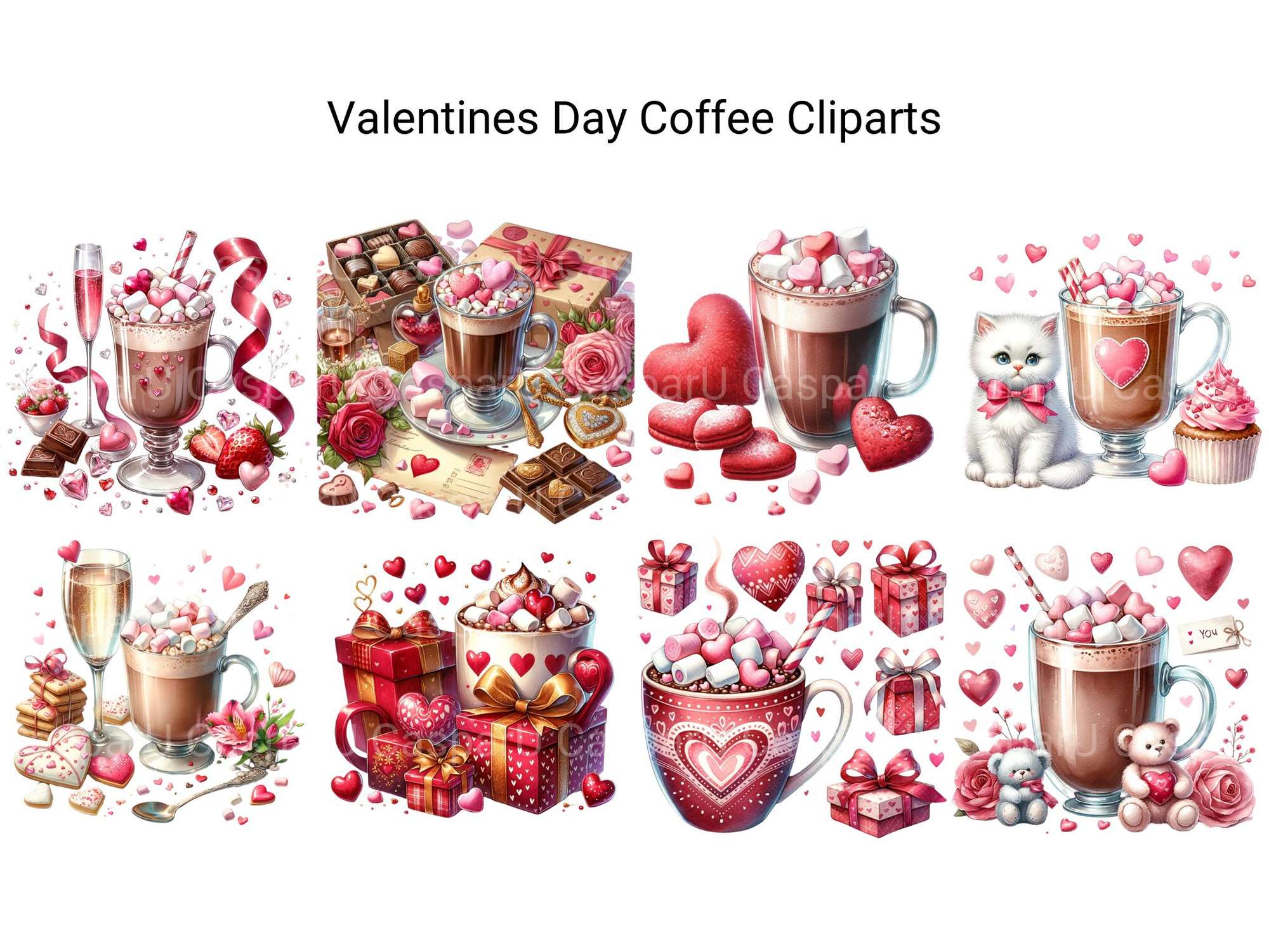 Valentines Day Coffee Clipart