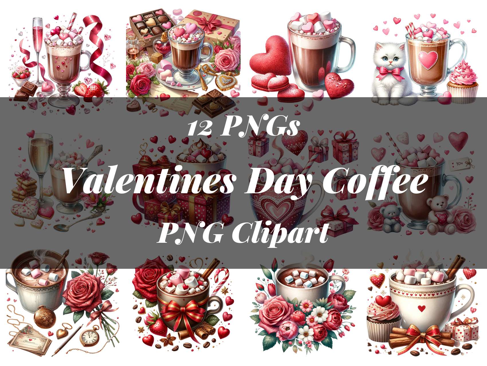 Valentines Day Coffee Clipart