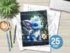 Baby Dragon With Flowers Coloring Book