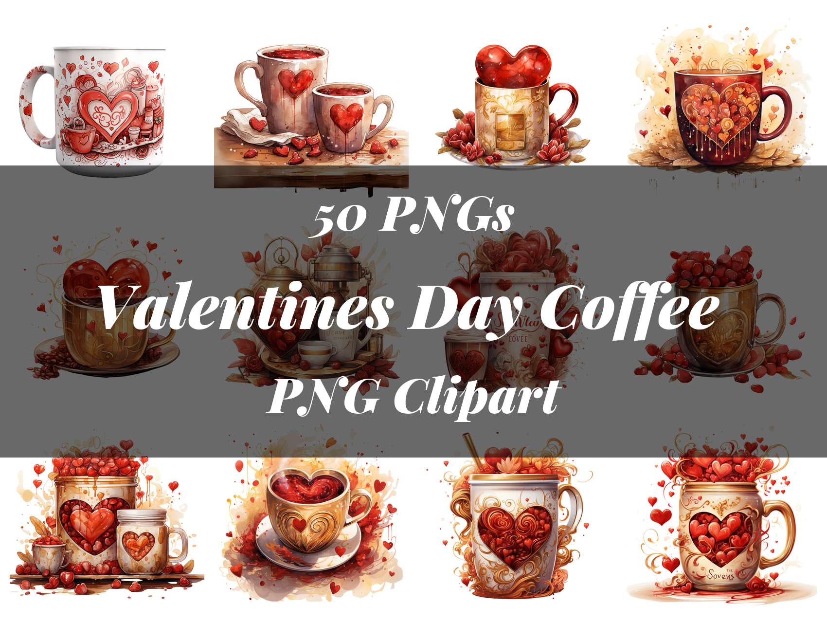Valentines Day Coffee Clipart