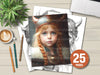 Viking Girl Coloring Book