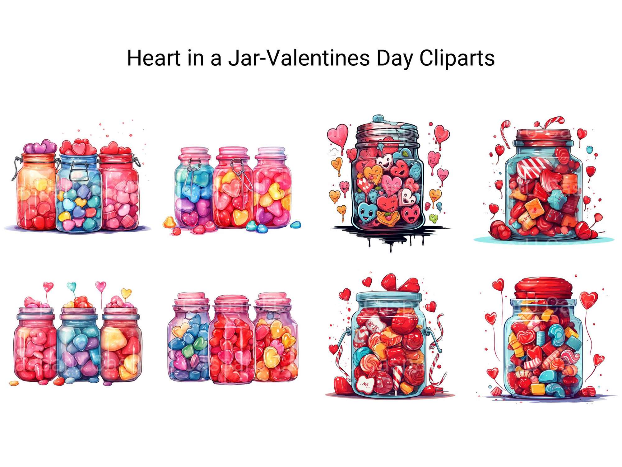 Valentines Day Hearts Clipart