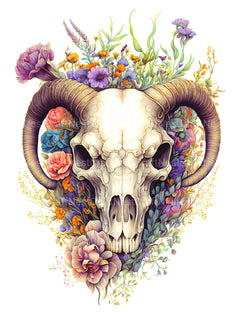 Floral Skull Coloring Book - CraftNest - Digital Crafting and Art