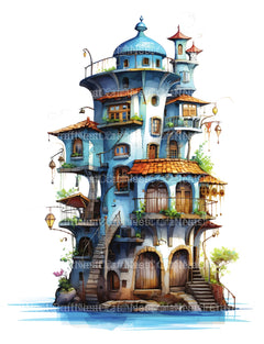 Indian Tiny House Coloring Book - CraftNest - Digital Crafting and Art