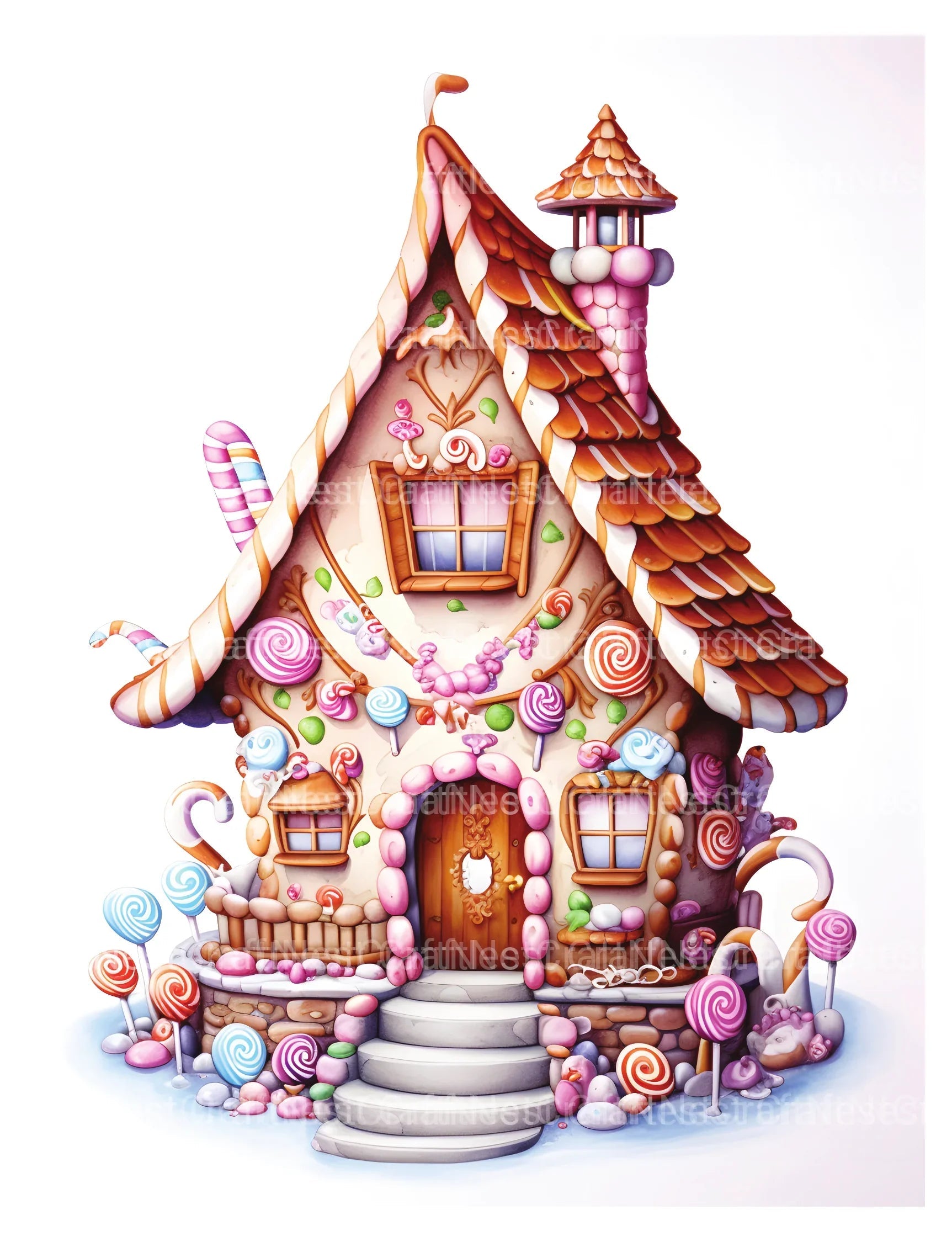 Gingerbread Fairy House Coloring Book - CraftNest - Digital Crafting and Art