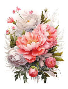 Peony Flower Coloring Book - CraftNest - Digital Crafting and Art