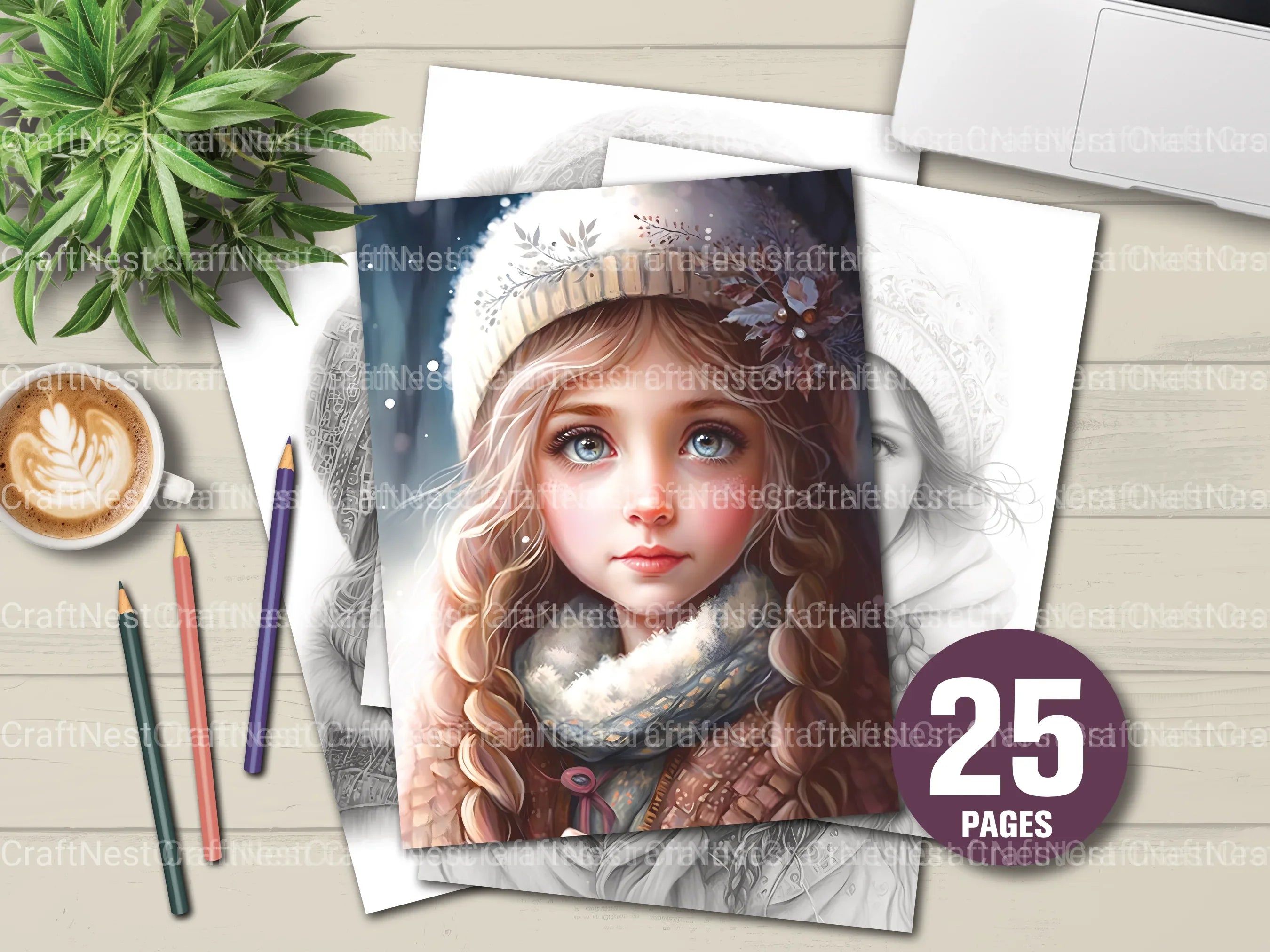 Egyptian Boy Coloring Book - CraftNest - Digital Crafting and Art