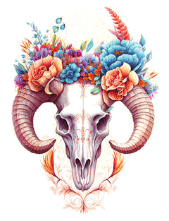 Floral Skull Coloring Book - CraftNest - Digital Crafting and Art